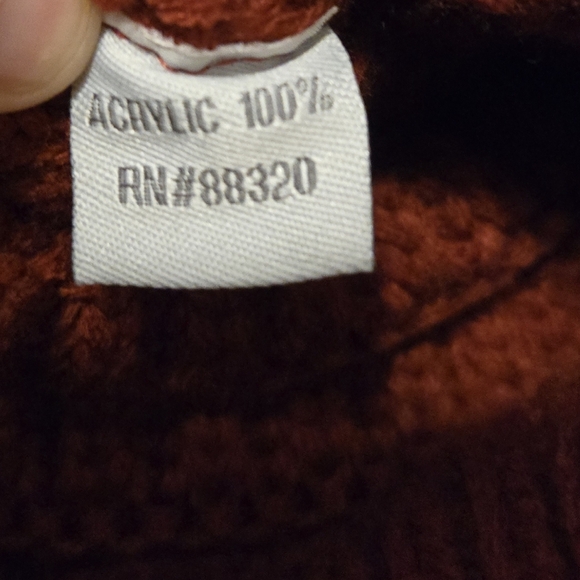 C.C. Puffball Beanie In Burnt Orange - Picture 4 of 5